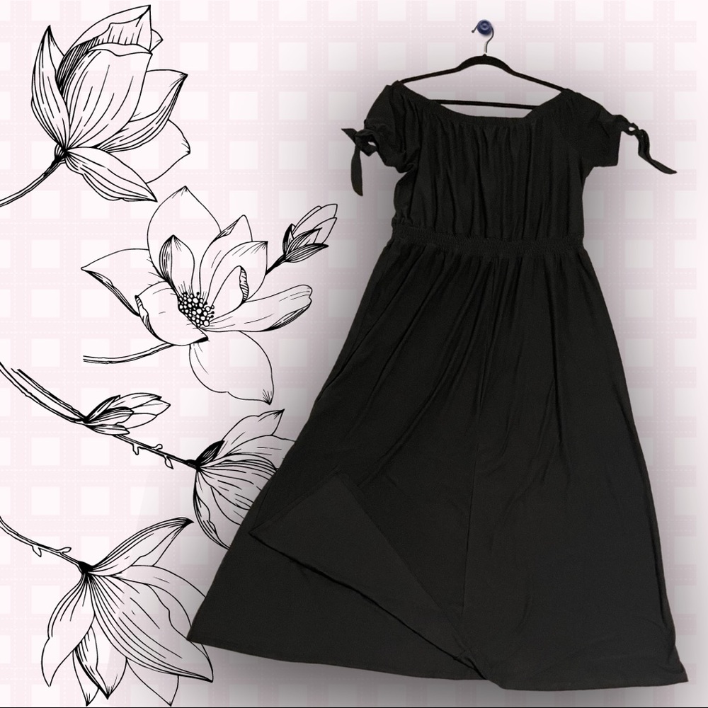Derek Heart Plus, Off the Shoulder Maxi, 1X